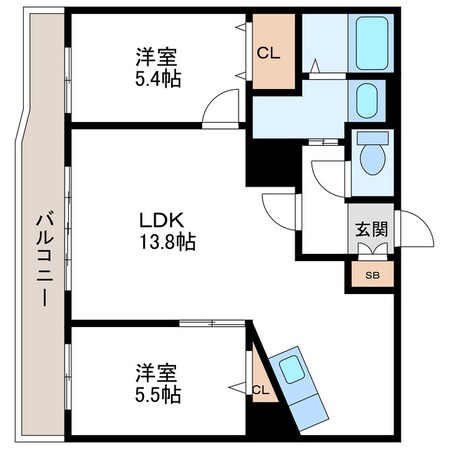 グランカーサ北3条の物件間取画像